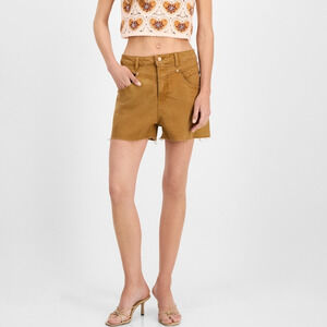 Avec Les Filles Women's High-Rise Specialty Yoke Front Shorts Size 24 Short NWT